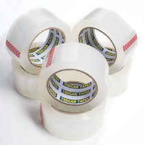 Teegan Tapes Clear Packing Tape - Carton Sealing Tape for Mailing Shipping Packing Boxes for Movin, 1