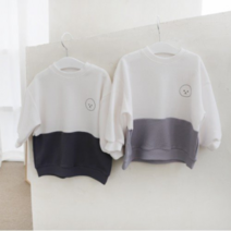 퍼니공장 아기 유아 아동 주니어 가을 베이직 배색 긴팔 티셔츠