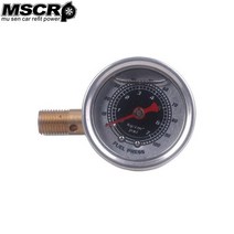MSCRP-연료 압력 액체 충전 레귤레이터 게이지 어댑터 키트 0-100PSI 오일 프레스 연료 범용 알루미늄, 03 Black