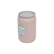 미리사몰 우림 미니 우유 휴지통 1L 캔 스윙 쓰레기통 2.5L 7L 디자인 테이블용 주방 화장실, 우림 캔휴지통(테이블용1.3L):핑크, 1개
