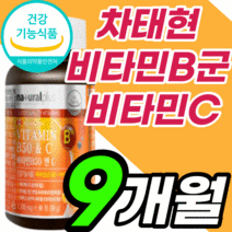 비타민b군 비타민 c 남자 여자 임산부 어린이 남성 여성 고시생 선물 엽산 코발라민 니아신 판토텐산 비오틴 티아민 b1 b2 b3 b5 b6 b7 b9 b12 B 비 정 영양제, 9개월 분, 1100mgX90정