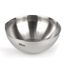 힘멜 대형 스텐 믹싱볼 32cm/스테인레스 스틸 내부눈금 스텐 용기 계량 양푼이 대야 식당 주방 음식점, 상세페이지 참조