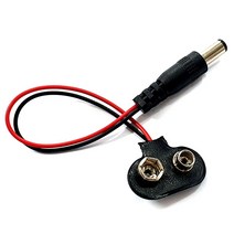SMART3D 9V 배터리 소켓 홀더 클립 DC 커넥터 잭 타입 DY0033, 1개
