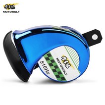 오토바이 오디오MOTOWOLF 범용 오토바이/자동차/전기 자전거 경적 수정 12V 달팽이 슈퍼 시끄러운 스피커, 02 파란