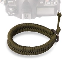 Quick Release Connector for Sony Olympus SLR Camera Shoulder Strap Hand-Woven Wristband Mountaineering Accessories, ArmyGreen, 01 ArmyGreen