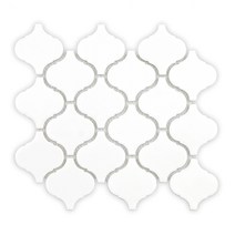 [현쓰몰] 74X78 호리병 랜턴 모자이크 타일 WHITE 백색 2종 유광 무광 (15장), G78-LT-WHITE-M(무광)