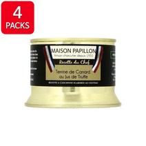 Maison Papillon Duck terrine truffle jus 메종 빠삐용 덕 오리 테린 트러플 주스 프랑스 소스 130g 4팩, 4개