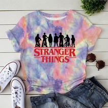 거꾸로타는화목난로유니섹스 업사이드 다운 스트래저 사물 4 헬파이어 클럽 티셔츠 여성 얼짱 일레븐 미적, 05 브라운_02 S