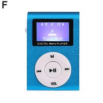 제이즈 미니 큐브 클립 형 Mp3 플레이어 LCD 디스플레이 충전식 휴대용 스피커 음악 X3D6, 06 F