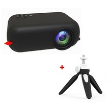 빔프로젝터 미니 핸드폰연결 salange 미니 프로젝터 a10 480360 픽셀 미니 비머 지원 1080p 휴대용 usb 비디오 프로젝터 홈 시어터 선물 시네마, 블랙 추가 삼각대, 영국 플러그