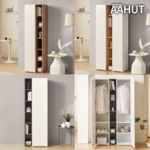 이케아 옷장 화이트 원목 옷장 수납 선반 키큰 원룸 싱글 장롱 간이 옷장, 오크, 05. 아헛 DUBY 옷장 수납 세트 1000