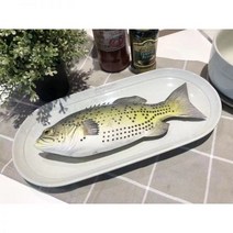 스타우브 staub 밥솥 에나멜 트러플 화이트 세라믹 서브 라운드 딥 플레이트 수프 접시 가정용 국수 식기 세트, 트러플 흰색 타원형 생선 접시 3