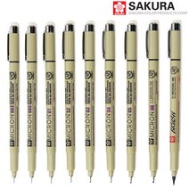 [사쿠라] 피그마마이크론 중성펜 흑색 XSDK - 종류선택, MICRON-02
