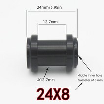 리어샥 자전거리어샥 크랭크암 mtb 후면 충격 부싱 부시 하드웨어 키트 폭스 rockhox 알루미늄 합금 22.2-41.1mm 부품, 8mm 24mm, 협력사, 1개