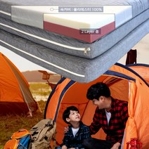 국산 3단 접이식 토퍼 양면 매트리스 사계절 메모리폼 캠핑 차박 토퍼