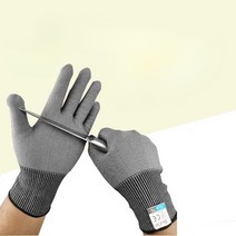 안전장갑 산업 보호 철 절단 방지 철장갑 산업용, 강선절단 방지 회색(1쌍) M