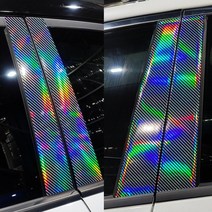 [AM] 쏘렌토R 레이저카본홀로그램 B필러 데칼스티커