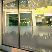 [바보사랑] is751_m-무점착유리시트_파리도쿄건물_글라스시트지[꾸밈], 타입선택:1.파리