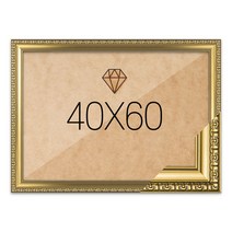 보석십자수 패브릭형 액자 40x60 고급형 댄디골드 (아크릴 보호필름-스티커판 포함), 단품