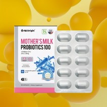 JSS 락토바실러스 가세리 모유유산균 100 500mg x 30캡슐 아연 함유