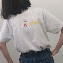 험블스튜디오 스트릿 디자인 험블 레터링 남녀공용 반팔티 반팔 티셔츠