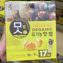 [CJ제일제당] 코스트코 대용량 CJ유기농 맛밤 42gx17개입 (대가상회), CHESTNUTS 17P
