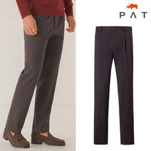 PAT 솔리드 스트레치 원턱 팬츠