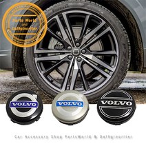 볼보 휠캡 휠커버 타이어 공기주입구마개 밸브캡, A01.휠캡-블랙블루