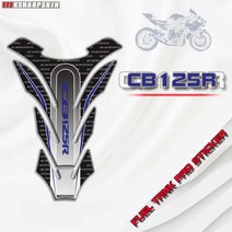 3d 젤 오토바이 탱크 패드 프로텍터 케이스 연료 탱크 스티커 moto decals for honda cb125r 스티커 장식 cb 125r decal 호환용, 빨간색