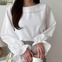 여성 블라우스 티셔츠 여자 라운드 셔츠 프리 4색