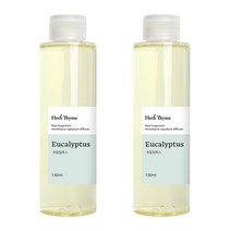 허브타임 방향제 시그니처 니치 향수 디퓨저 리필 130ml 1+1, 유칼립투스