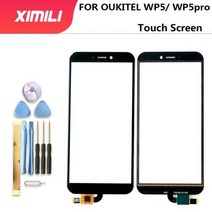 휴비나인 스마트폰터치패널 55 3939oukitel WP5 터치 스크린 디지타이저 패널 어셈블리 용 오리지널 PRO Tools 100 테스트 렌즈 센서, Black NO Tools