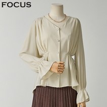 포커스 허리끈브이넥블라우스 FBF1H7PBL0038