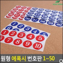 이니셜스티커 탈의실 옷장 및 수납장 부착용 번호판 숫자스티커 이름스티커, 1개, 파랑