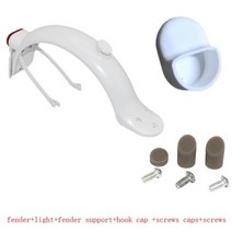 스쿠터 자전거 샤오미 미지아 M365 M187 프로용 내구성 머드 가드 전기 타이어 스플래시 펜더 후면 미등 백 윙 포함, fender for m365 pro2