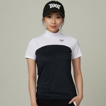 투빅토리 라운딩절개 한여름용 아이스원단 냉감 반팔티 여성골프웨어