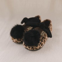 BABYZZAM 라비앙리본플랫 | 호피브라운 - BB339-BROWN