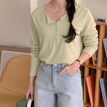 [제작] 츠민 골지 넥트임 티셔츠 69316 빅사이즈 여성의류
