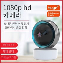 BOSUN 전방향 회전형 스마트 홈 보안 카메라, 2 백만 픽셀 32g 메모리 카드 (약 3 일 주기)