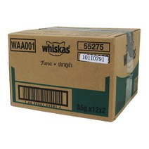 24개 위스카스 성묘용 파우치 참치 85g 고양이생선