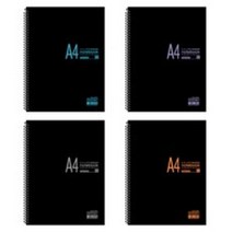 무극사 3500S 7공 방안 A4 바인더 스프링노트, 랜덤발송, 4개