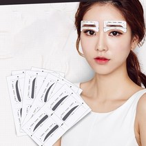눈썹그리는법 일자눈썹그리기 남자눈썹그리기 눈썹 모양 틀 가이드 그리기 4종(HM0192), 2호