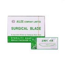메스날 (Surgical Blade) 10호 100개입 일회용 외과용, 처피 본상품선택