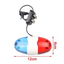 알리빵빵이 에어자운드 자전거클락션 에어자운드6LED 4 가지 톤 소리 자전거 벨 경찰차 조명 전자 경적 사, 01 size