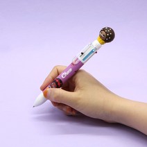 핑크풋 브레드이발소 피규어 6색볼펜 잘써지는 재밌는 볼펜, 2000브레드이발소피규어6색볼펜 랜덤