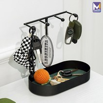 MCOMPANY 거치대 악세사리 보관함 서랍 시계 열쇠 걸이 진열대 정리함 보석함 테이블 귀걸이 서랍 서랍형 화장대 원목 드레스룸 가구 선반 엔틱 소형 반지 수납함 미니 [커트니], 걸이형 다용도 악세사리진열대