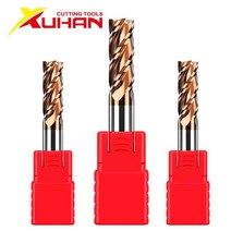 HRC55 카바이드 말단 절삭기 1 2 4 5 6 8 10 12mm 종 텅스텐 스틸 코팅 알로이 CNC, 1PCS, 10X10DX75L