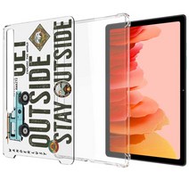 보이아 갤럭시탭 S8플러스 / S7 FE / S7 플러스 투명 범퍼 케이스, 4번/아웃스탠딩