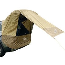 바베큐 야외 캠핑카 self driving tour 바베큐 캠핑 car tail extension tent, 갈색