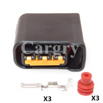 고무패킹 가스켓1Set 3P FW-C-D3F-B 자동차 방수 커넥터 점화 코일 고전압 팩 배선 단자 소켓, 01 1 Set